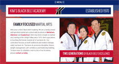 Desktop Screenshot of kimsblackbelt.com